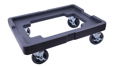 Omcan USA 80955 18" x 26" Black Polyethylene  Dough Proofing Box Dolly
