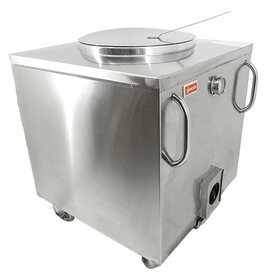 Omcan USA 47438 24" W Stainless Steel Charcoal Tandoor Clay Oven