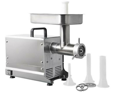 Omcan USA 48888 #32 Attachment Hub Countertop Electric Meat Grinder - 120 Volts