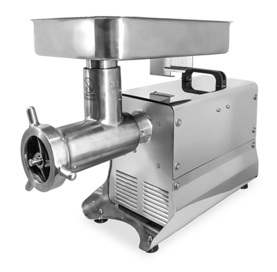 Omcan USA 48888 #32 Attachment Hub Countertop Electric Meat Grinder - 120 Volts
