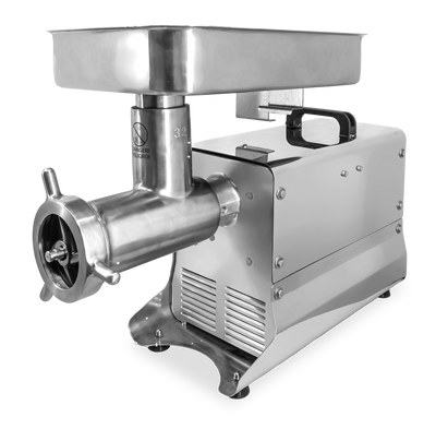 Omcan USA 48888 #32 Attachment Hub Countertop Electric Meat Grinder - 120 Volts
