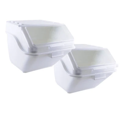 Omcan USA 80989 47.7 L. White Shelf Ingredient Bin