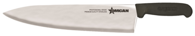 Omcan USA 12044 12" Stainless Steel Black Handle Cook Knife
