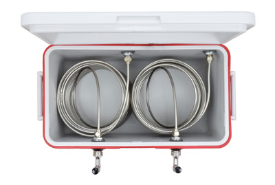 ABECO 811-100SS 48 Qt. Red Two Product Coil Box with 100′ Stainless Steel Coils