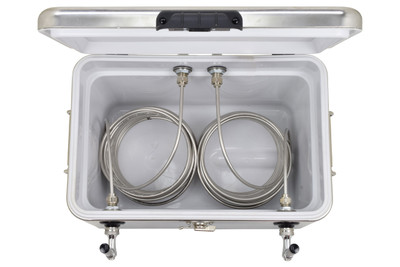 ABECO 811M-70SS 54 Qt. Double Cooler 2-70' Coils-Metal - with Tapping Equipment