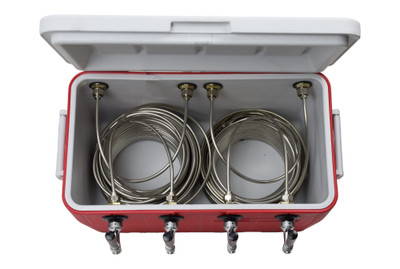 ABECO 811Q-70SS 48 Qt. Stainless Steel Coil Box with Four 70' Coils