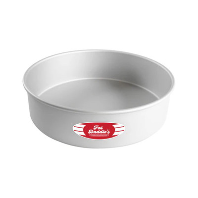 Fat Daddio's PRD-123 Aluminum 16 Gauge Round Solid Bottom Cake Pan