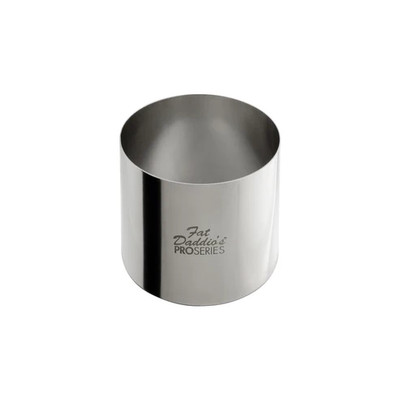 Fat Daddio's SSRD-2020 3.84 Oz. Stainless Steel 18 Gauge Round Pastry Ring