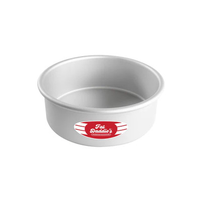 Fat Daddio's PRD-83 Aluminum Round 16 Gauge Solid Bottom Cake Pan