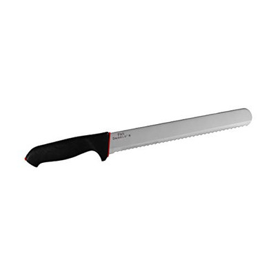 Fat Daddio's CK-10 15.25&quot; L x 1.75&quot; W Stainless Steel Serrated Cake and Bread Knife