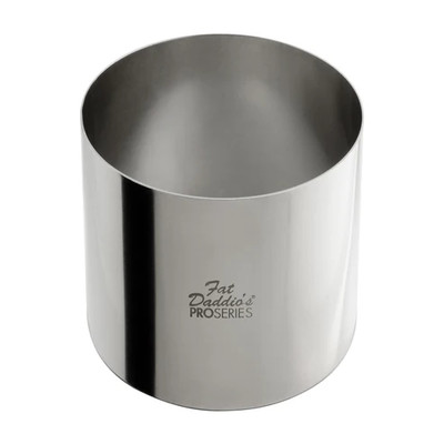 Fat Daddio's SSRD-4030 20.48 Oz. Stainless Steel 18 Gauge Round Pastry Ring