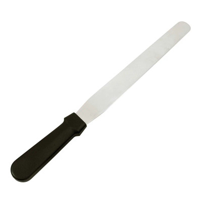 Fat Daddio's SPAT-10S 13.38&quot; L x 1.5&quot; W Stainless Steel Straight Decorating Spatula