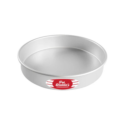 Fat Daddio's PRD-102 Aluminum 16 Gauge Round Solid Bottom Cake Pan