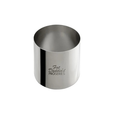 Fat Daddio's SSRD-2520 5.12 Oz. Stainless Steel 18 Gauge Round Pastry Ring