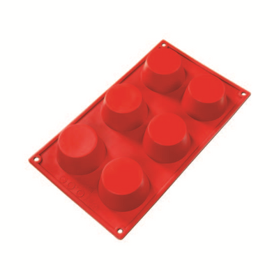 Fat Daddio's SMF-023 1.33 Oz. Silicone 6-Compartment Muffin Baking Molds