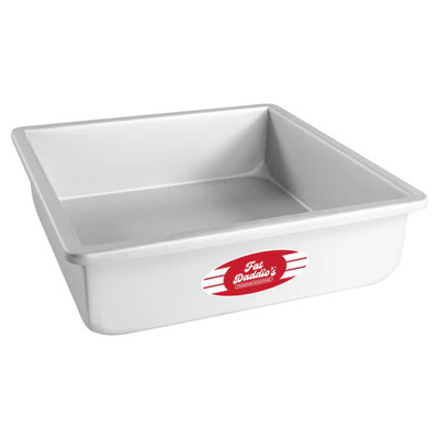 Fat Daddio's PSQ-10103 166.23 Oz. Aluminum 14 Gauge Square Solid Bottom Cake Pans