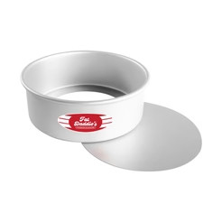 Fat Daddio's PCC-83 83.2 Oz. Aluminum Round 16 Gauge Removable Bottom Cake Pan
