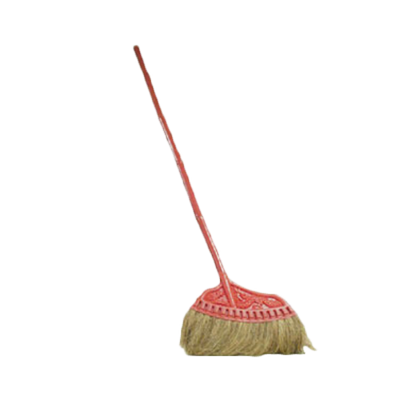 Thunder Group PLSP001 Natural Coconut Bristles Lobby Broom