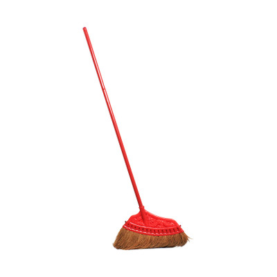 Thunder Group PLSP001 Natural Coconut Bristles Lobby Broom