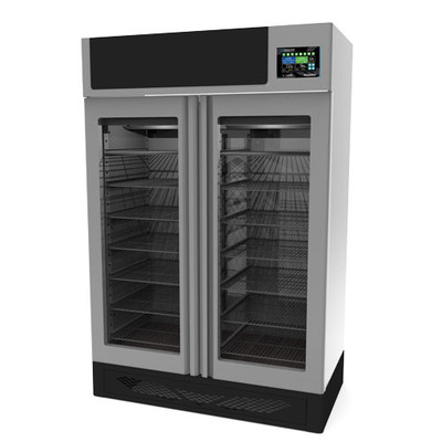 Omcan USA 49004 57.7" W 304 Stainless Steel Pesciugatore Fish Curing Cabinet - 220 Volts