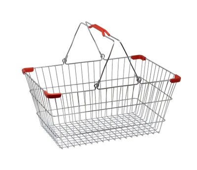 Omcan USA 13022 50 Lbs. Chrome Shopping Hand Basket