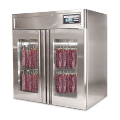 Omcan USA 44954 143.30 Lbs. Stainless Steel Free-Standing Stagionello Evo Meat Curing Cabinet - 220 Volts 2480 Watts