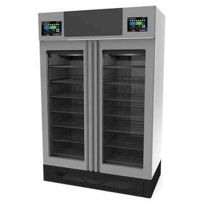 Omcan USA 49005 57.7" W 304 Stainless Steel Pesciugatore Fish Curing Cabinet - 220 Volts