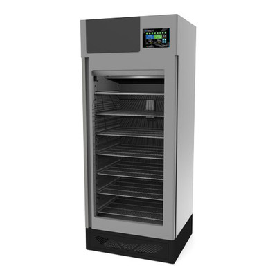 Omcan USA 49003 35.6" W 304 Stainless Steel Pesciugatore Fish Curing Cabinet - 220 Volts