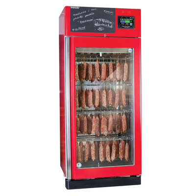 Omcan USA 46183 330.69 Lbs. Stainless Steel Free-Standing Stagionello Evo 150 Meat Curing Cabinet - 220 Volts 3420 Watts
