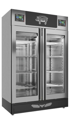 Omcan USA 41262 57.5"W Stainless Steel Stagionello Evo Meat Curing Cabinet - 220 Volts 3-Ph