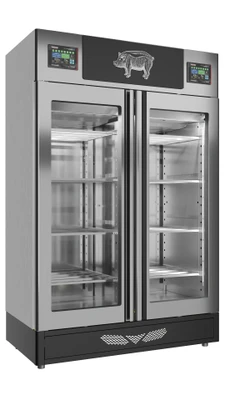Omcan USA 41262 57.5"W Stainless Steel Stagionello Evo Meat Curing Cabinet - 220 Volts 3-Ph