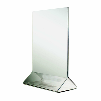 Thunder Group PLMH002 4" W x 6" H Clear Acrylic Standard Style Table Card Holder