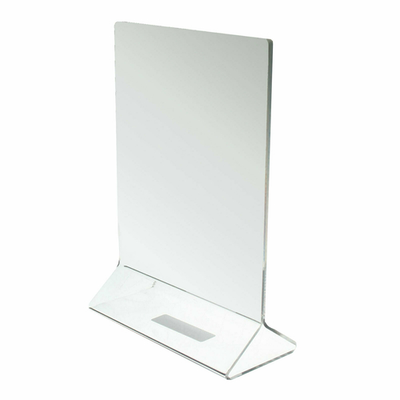 Thunder Group PLMH003 5&quot; W x 7&quot; H Clear Acrylic Standard Style Table Card Holder