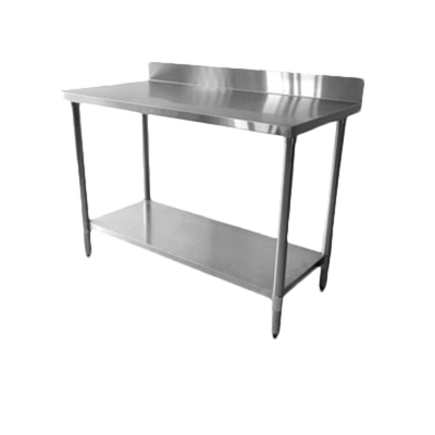 Thunder Group SLWT43096F4 96" W x 30" D Galvanized Steel 18 Gauge Work Table