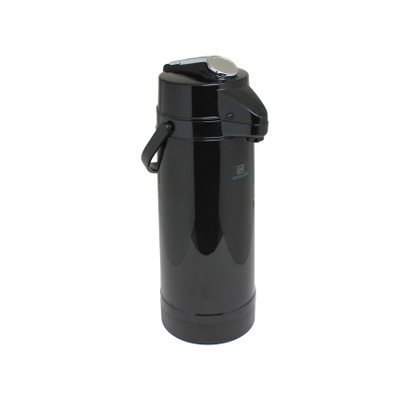 Thunder Group APLG025 84 Oz. Plastic Black Lever Top Airpot