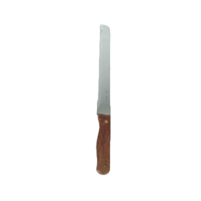 Thunder Group SLBK013 8.5" Stainless Steel Wood Handle Stamped Bread Knife