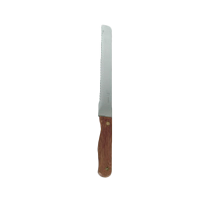 Thunder Group SLBK013 8.5" Stainless Steel Wood Handle Stamped Bread Knife