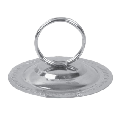 Thunder Group SLTWMH004 4&quot; H Stainless Steel Ring Style Menu or Card Clip