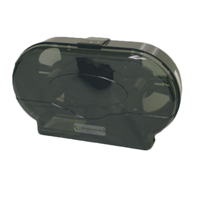Thunder Group PLRPD396 19" W Transparent Plastic Jumbo Twin Tissue Dispenser