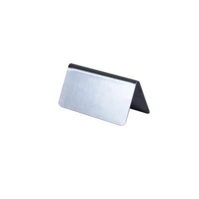 Thunder Group SLTS3151 3" L x 1.5" H Stainless Steel "Blank" Table Tent Sign