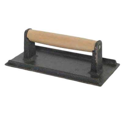 Thunder Group SLKSW095 9.5" W x 5.75" D Black Cast Iron Steak Weight