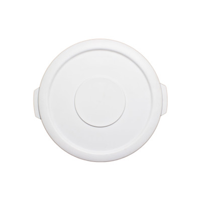 Thunder Group PLTC010WL 10 Gal. White Plastic Round Trash Can Lid