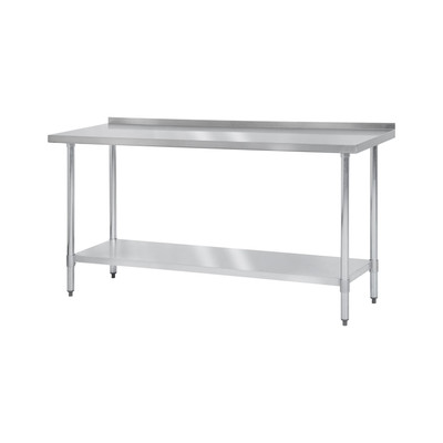 Thunder Group SLWT43072F4 72" W x 30" D Galvanized Steel 18 Gauge Work Table