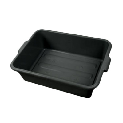 Thunder Group PLBT007B 20.5" W x 15.5" D x 7" H 1 Compartment Black Polyethylene Bus Box