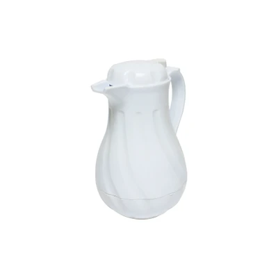 Thunder Group PLWS020WT 20 Oz. White Polycarbonate and Polypropylene Beverage Server