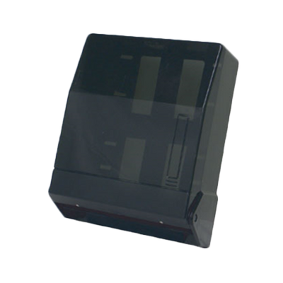 Thunder Group PLFTD395 Black Transparent Plastic Multi-Fold Paper Towel Dispenser