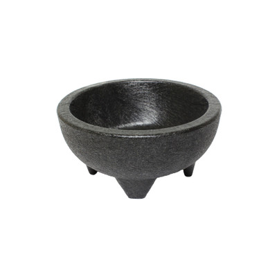 Thunder Group PLMJ010BK 10 Oz. Black Plastic Molcajete Salsa Bowl