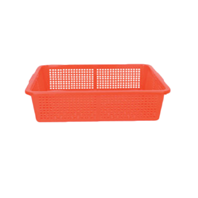 Thunder Group PLFB001 21.75" W x 17" D Plastic Rectangular Perforated Colander or Basket
