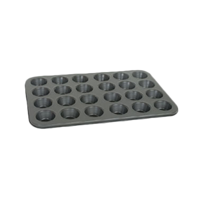 Thunder Group SLKMP024 3.5 Oz. per Compartment Carbon Steel Muffin Pan