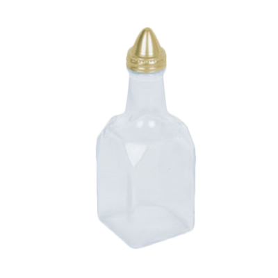 Thunder Group GLTWOC206 6 Oz. Glass Base Square Oil and Vinegar Cruet